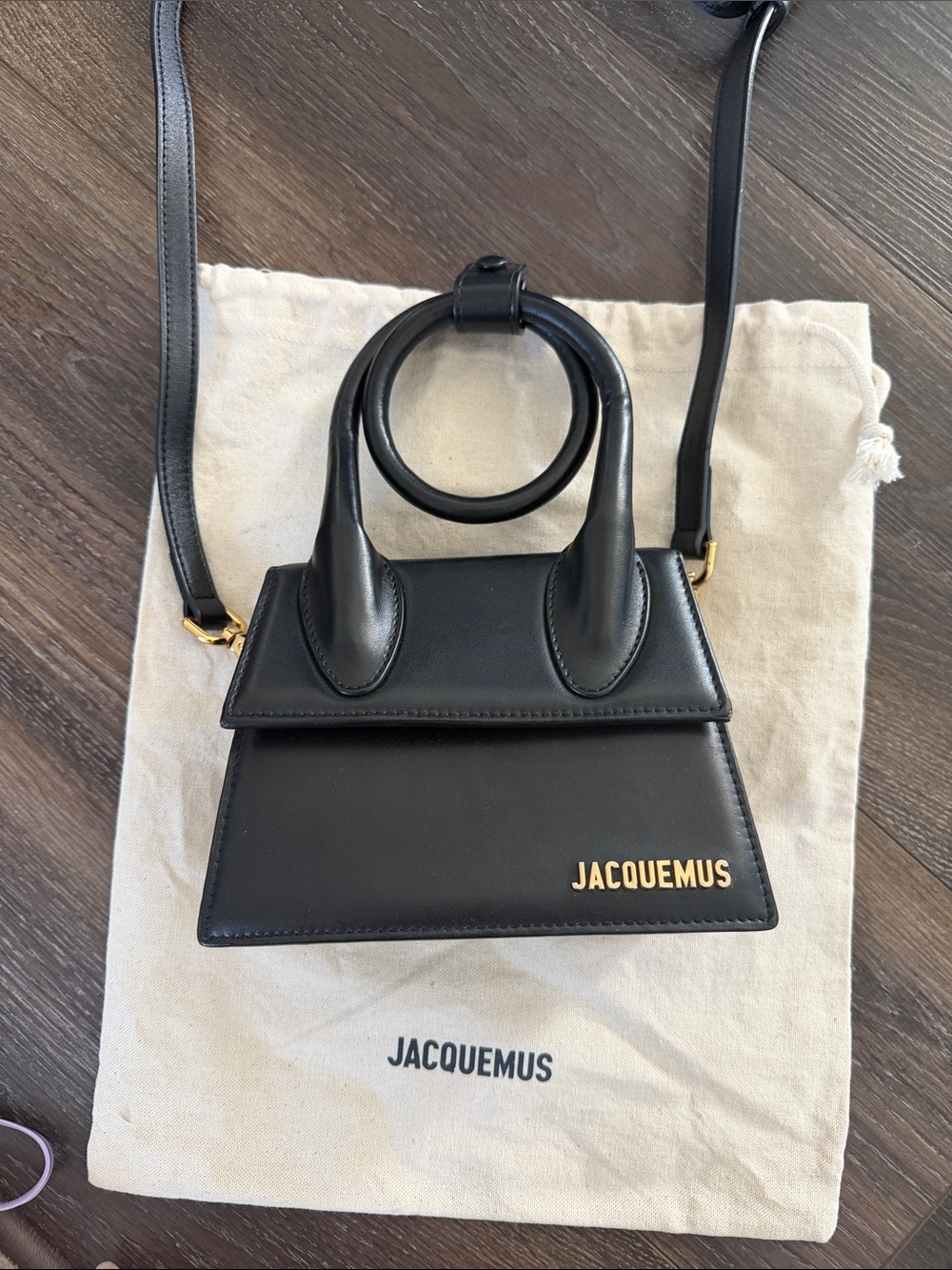 Jacquemus Black Le Chiquito Mini Top-Handle Bag